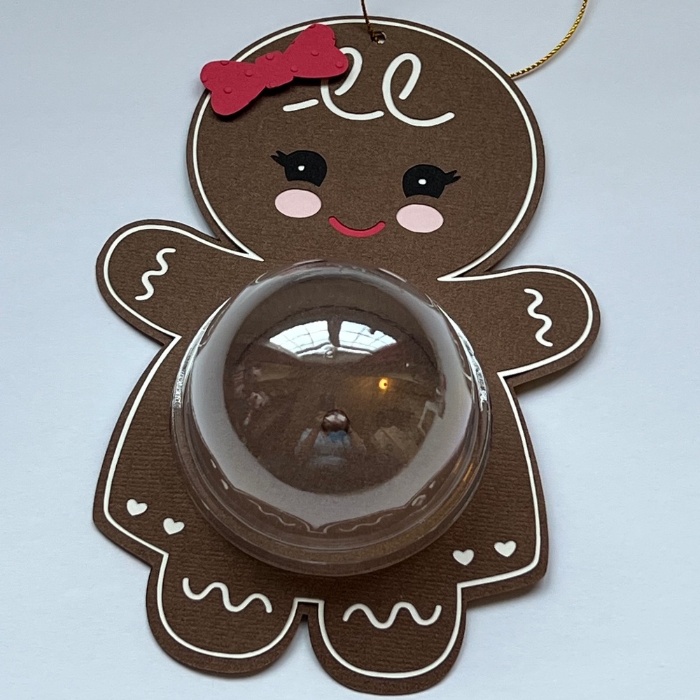 - Gingerbread Christmas Candy Holder Ornament Dome l Holiday Party…